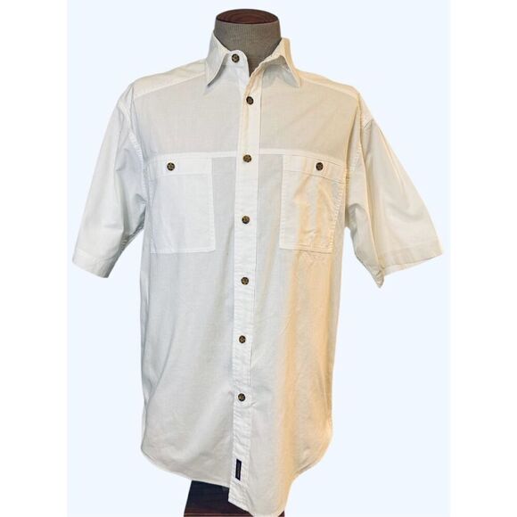 Woolrich Other - Woolrich Men’s Button Front Shirt Pockets Short Sleeves Sz. L Summer Casual Part